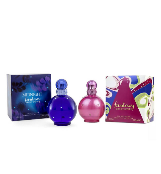 Britney Spears Fantasy 100 ml y Fantasy Midnight 100 ml EDP Dama