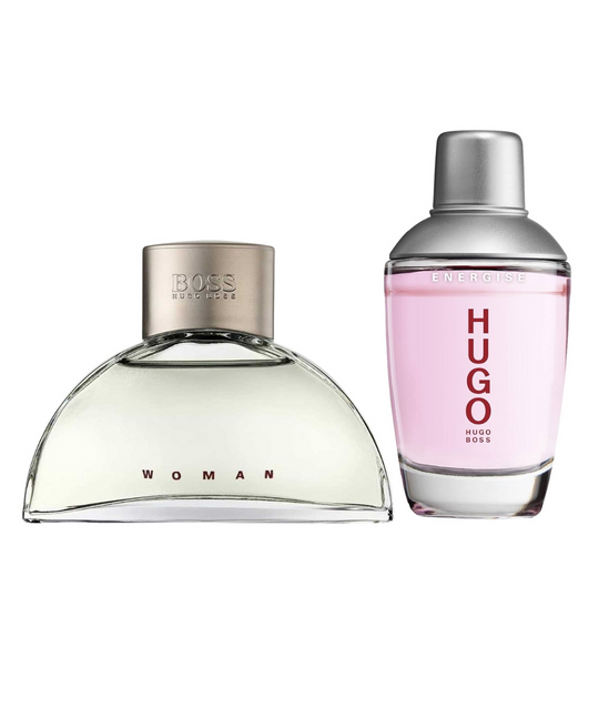 Hugo Boss Energise 75ml EDT Caballero + Hugo Boss Woman 90ml EDP Dama