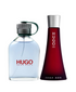 Hugo Boss Green 125 ml EDT Caballero + Deep Red 90ml EDP Dama
