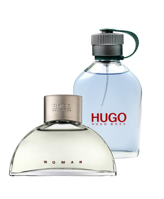 Hugo Boss Green 125 ml EDT Caballero + Hugo Boss Woman 90ml EDP Dama