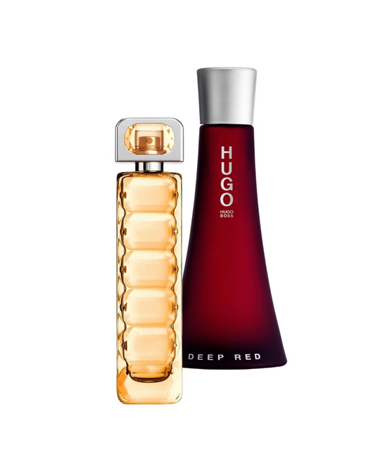 Hugo Boss Orange 075 ml EDT Dama + Deep Red 90ml EDP Dama