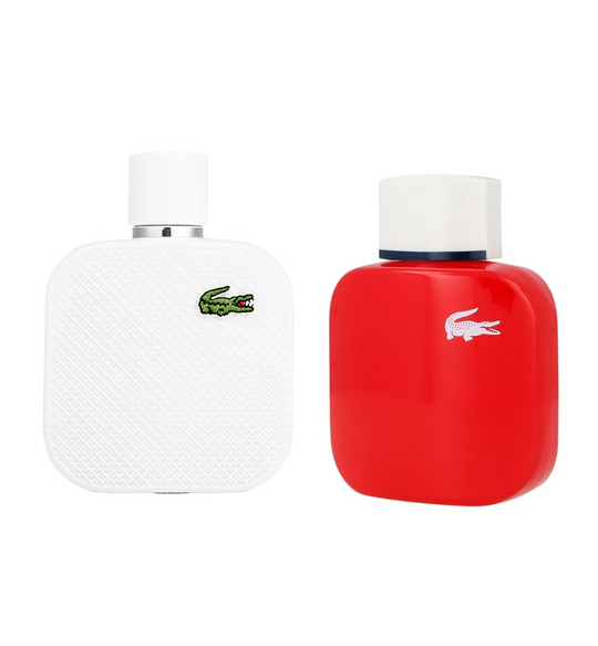 Lacoste L.12.12 Blanc 100ml EDT Caballero + L.12.12 French Panache 90 ml EDT Dama