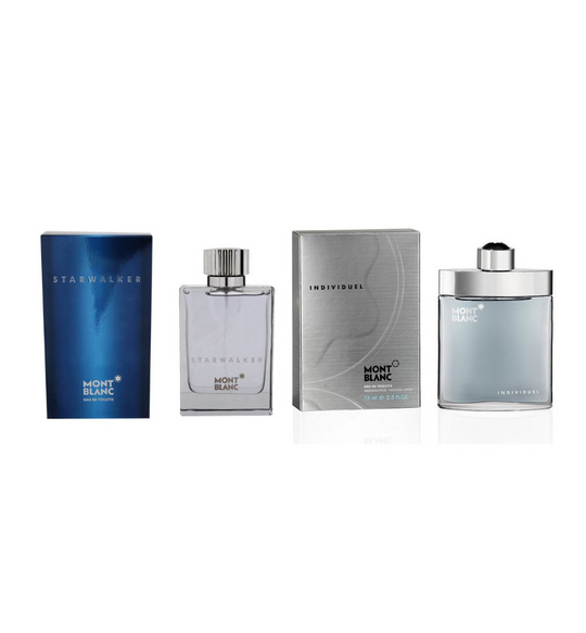 Mont Blanc Individuel 75 ml y  Starwalker 75 ml EDT Caballero