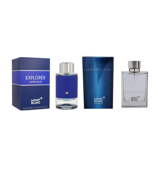 Mont Blanc Starwalker 75 ml EDT y Explorer Ultra Blue 100 ml EDP Caballero