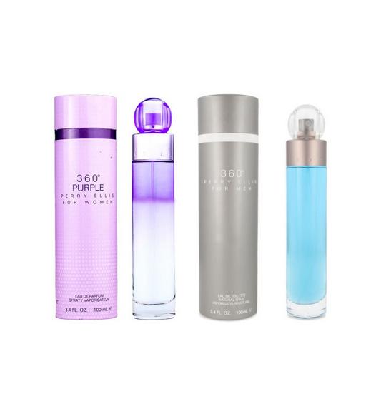 Perry Ellis 360° Purple 100ml y 360º Caballero 100 ml EDT Unisex