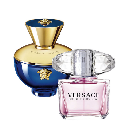 Versace Bright Crystal 90ml EDT Dama y Dylan Blue 100 ml EDP Dama