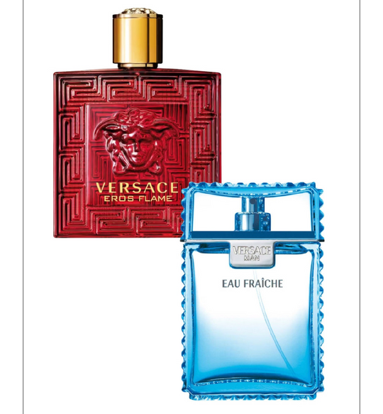Versace Eros Flame 200 ml EDP Caballero y Versace Eau Fraiche 05 ml EDP Caballero