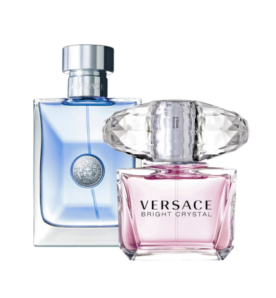 Versace Pour Homme 100ml EDT Caballero Y Bright Crystal 90ml EDT Dama